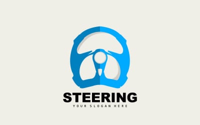 Steering Logo Simple Vehicle Steering BusinessV8