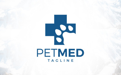 Veterinair huisdier medisch logo ontwerp