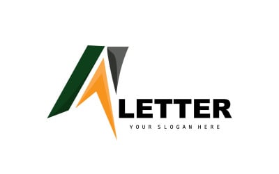 Litera Logo Logotyp wektor v8