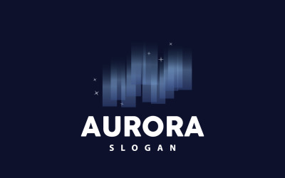 Aurora Işık Dalgası Gökyüzü Görünümü LogoV2