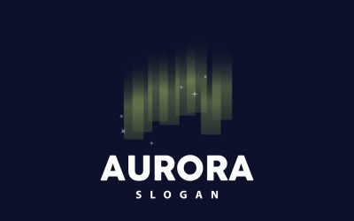Aurora Işık Dalgası Gökyüzü Görünümü LogoV9