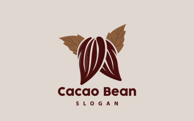 Cacao Bean Logo Premium Design VintageV12