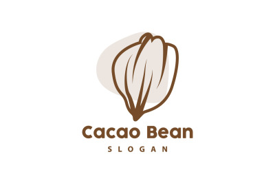 Cacao Bean Logo Premium Design VintageV3