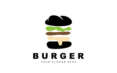 Burger Logo Fast Food DesignV7