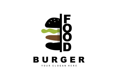Дизайн логотипу бургера Фаст-фуд V13