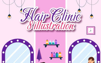 8 Hair Clinic illusztráció