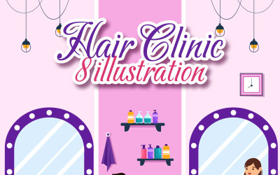 8 Illustrazione della clinica dei capelli