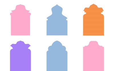 Islamic Arch Design Glyph Set 6 - 20