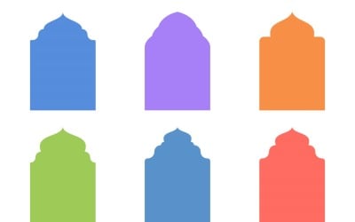 Islamic Arch Design Glyph Set 6 - 22