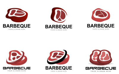 Logotipo de churrasco Hot Grill DesignV1