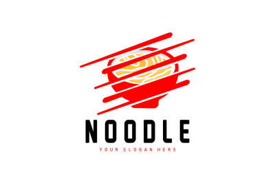 Fideos Logo Ramen Vector Comida China v15