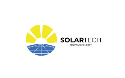 Logotipo criativo da energia solar