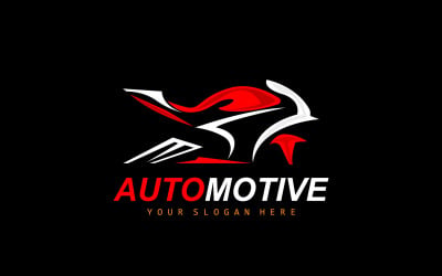 Logotipo de motocicleta MotoSport Vehículo Vector v4