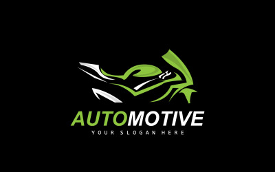 Logotipo de motocicleta MotoSport Vehículo Vector v7