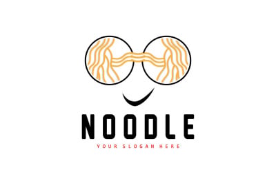 Noodle Logo Ramen Vector Cibo cinese v11