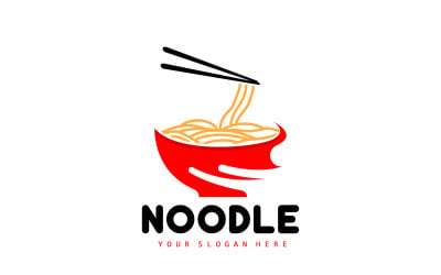 Noodle Logo Ramen Vector Cibo cinese v7
