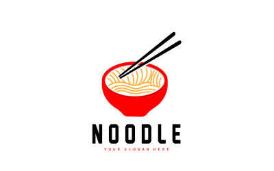 Nouilles Logo Ramen Vector Chinese Foodv3