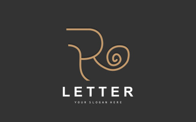 R Letter Logo Logotype VectorV8