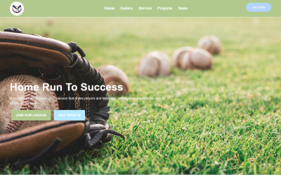TishBaseballHTML - Baseball HTML šablona