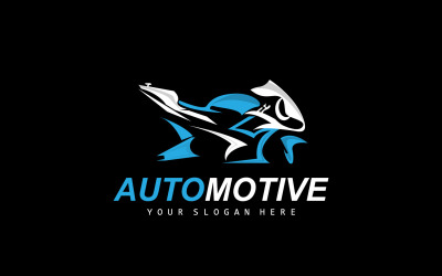 Logotipo de motocicleta MotoSport Vehículo Vector V17