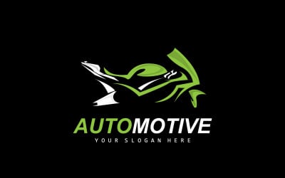 Мотоцикл логотип MotoSport транспортного засобу вектор V15
