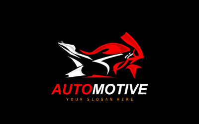 Motorkerékpár logó MotoSport Vehicle Vector V18