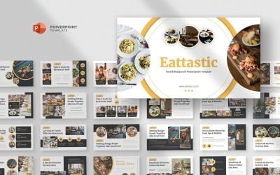Eattastic - Шаблон Powerpoint для еды и ресторанов