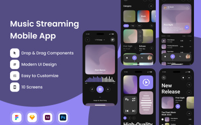 Pulse Play - aplicativo móvel de streaming de música