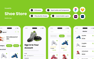 Senakify – mobilní aplikace Obchod s obuví