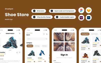 ShoeSpot - Aplicativo móvel para loja de calçados