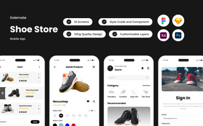 Solemate - App mobile per negozio di scarpe