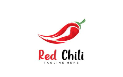 Chili Logo Hot Peppers Vector V13