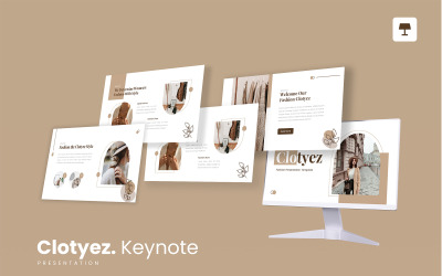 Clotyez - Mode Keynote-sjabloon