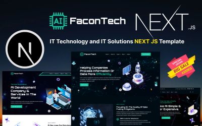 FaconTech – IT technológia és informatikai megoldások NEXT JS sablon