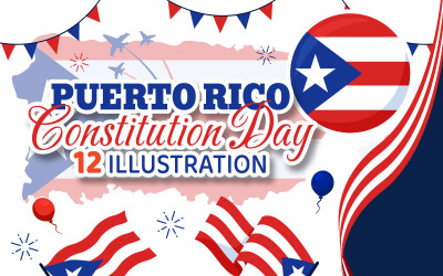 12 Illustration zum Verfassungstag in Puerto Rico
