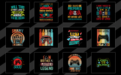 Trendig Gamer T-shirt designad spelkläder