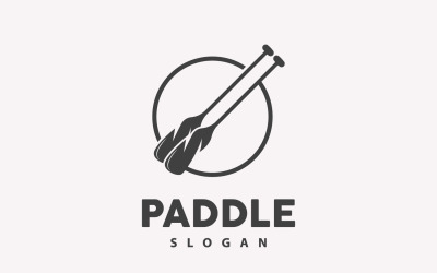 Paddel-Logo-Boot-Design, Vektor-Illustration DesignV24