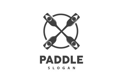 Paddle Logo Boat Design Vector Illustration DesignV12