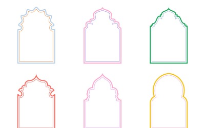 Islamic Arch Design dupla vonalú készlet 6-24