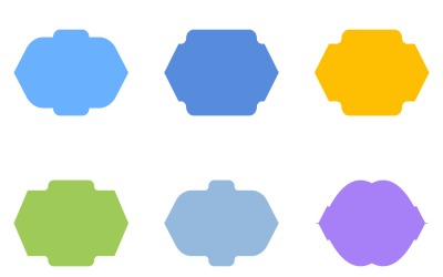 Islamisk ramdesign Glyph Horizontal Set 6 - 23