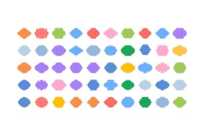 Islamic Frame Design Glyph with outline Set 50 - 3