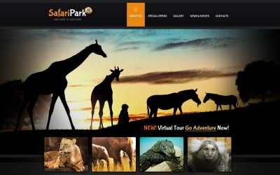 动物园网站模板