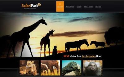 Šablona webových stránek Zoo
