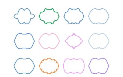 Islamic Frame Design Bold Line Set 12 - 11