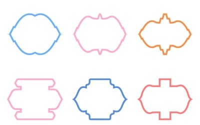 Islamic Frame Design Bold Line Set 6 - 31