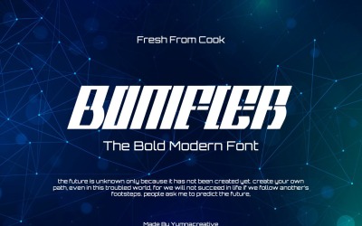 Bomfier - krachtig modern lettertype