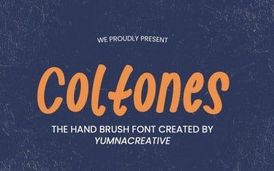 Coltones - Hand Brush Font