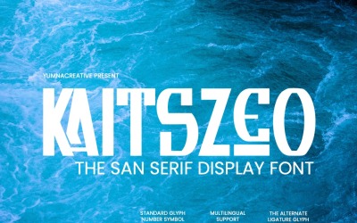Kaitszeo - Carattere di visualizzazione Sans Serif