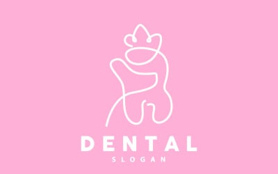 Logo del dente Dental Health Vector CareV11