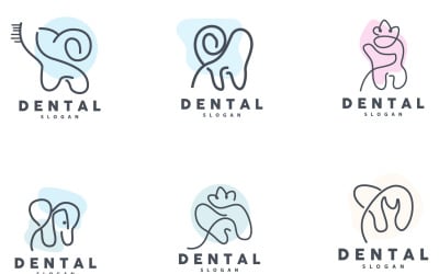 Logo del dente Dental Health Vector CareV26